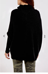 Roll Neck Jumper - Black