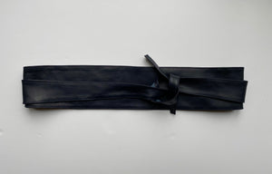 Italian Leather Obi Belt - Black, Navy, Camel