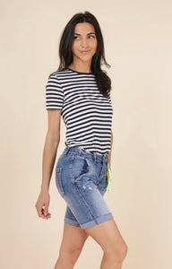 Melly & Co Shorts- Denim Blue