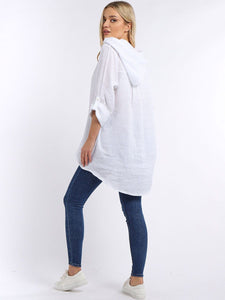 Linen hoodie new arrivals