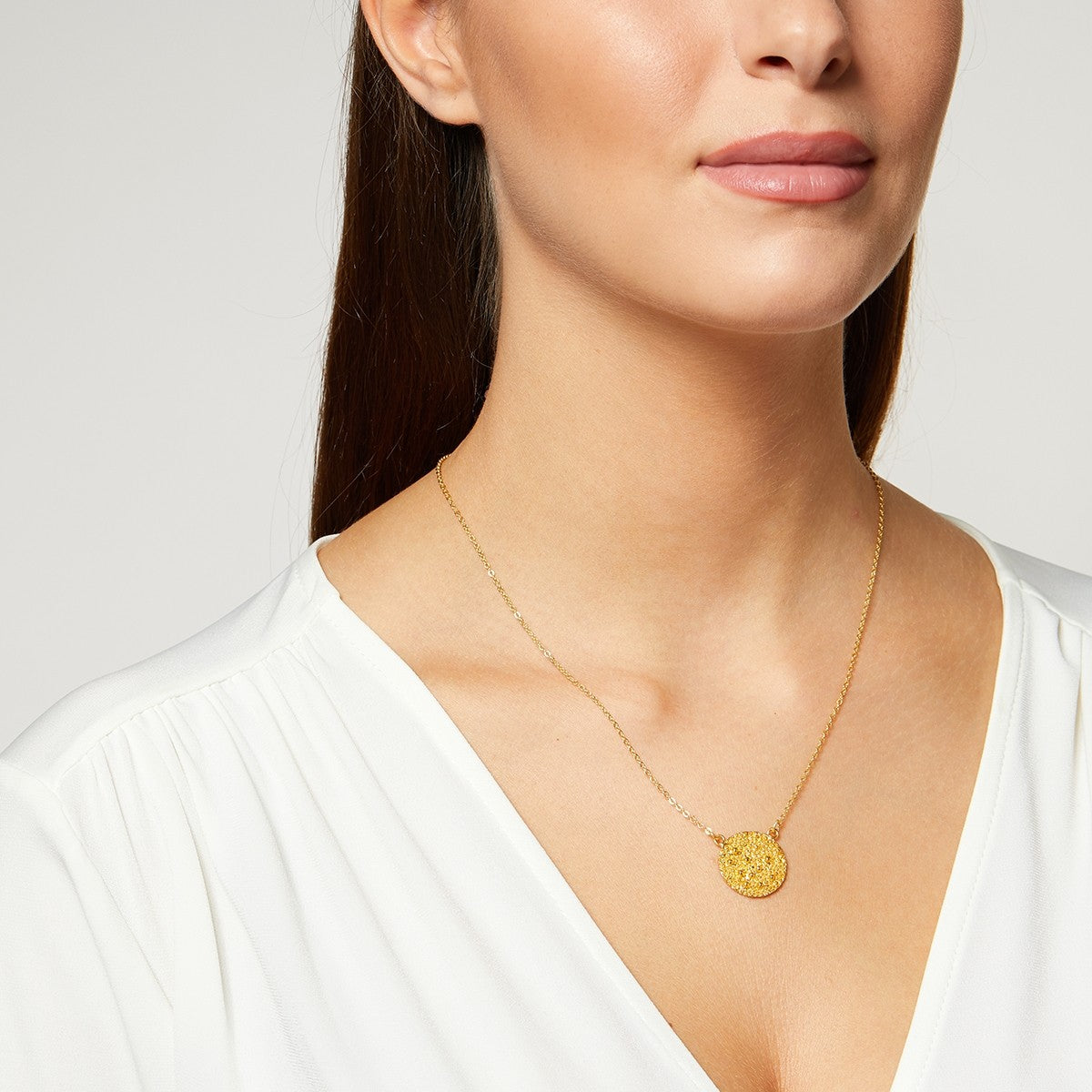 22 Carat Gold Plated Coin Necklace