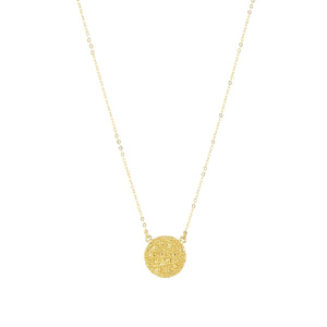 22 Carat Gold Plated Coin Necklace