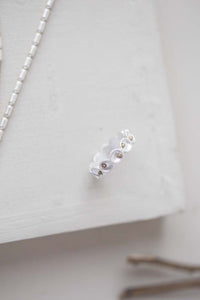 Disc Dotted Antique Silver Ring