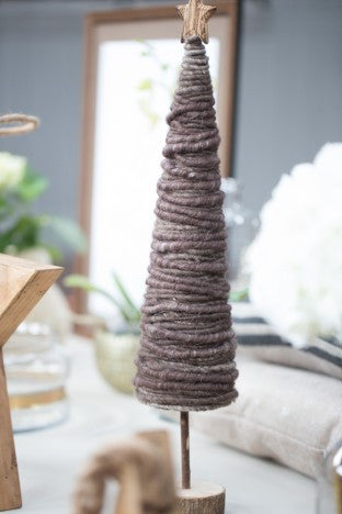 Brown Wool Christmas Tree
