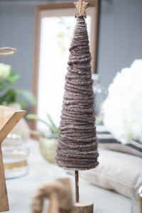 Brown Wool Christmas Tree