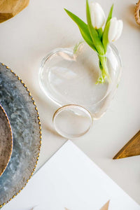 Glass Heart Vase